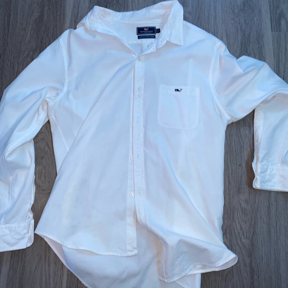 Vineyard Vines Slim-Fit tucker shirt size L
